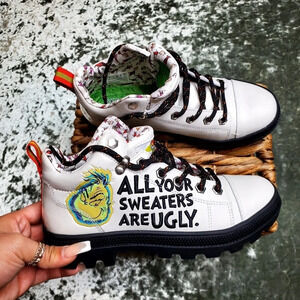 Skechers Dr.Seuss Grinch White Boots